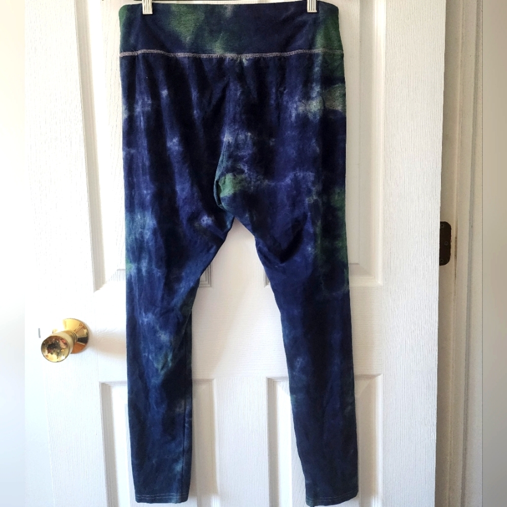 Wild Fable Womens Leggings, Blue/Green Tie Dye, Size L - Picture 4 of 12